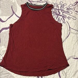 Sleeveless Red Women's Top